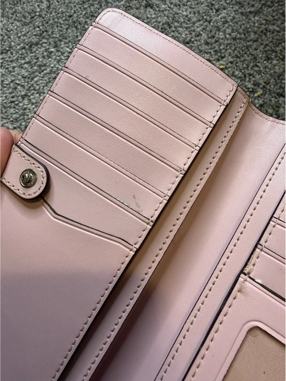 Kate Spade New York Pink Polka Dot Leather Wallet